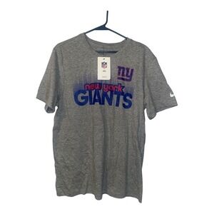 Nike NFL Team Apparel NY Giants Gray Tee, Mens Medium